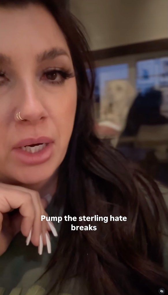 A close-up of influencer Sara Buckley speaking to the camera.