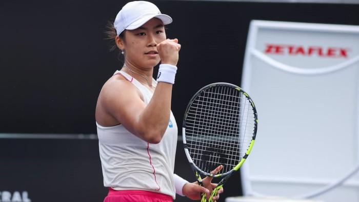 JENICE TJEN - Petenis Indonesia Janice Tjen saat berlaga di WTA Tour São Paulo 2025, Brasil, pada Maret lalu. Terkini, ia mengukir sejarah dengan menembus ranking 102 dunia usai menaklukkan Lucrezia Stefanini di China Open 2025, Beijing, Senin (22/9/2025).