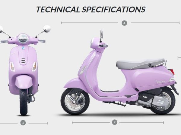 Merupakan tipe termurah dari lini produk Vespa