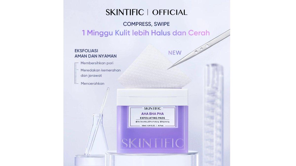 SKINTIFIC Clear Acne Blackheads Exfoliating Toner Pads