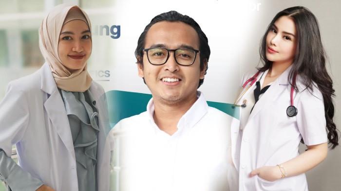 DOKTER SELINGKUH - Selebgram Cindy Rizky (kanan), dr Riky (tengah), dr Pramaisshela Arinda atau Maissy (kiri-kerudung)