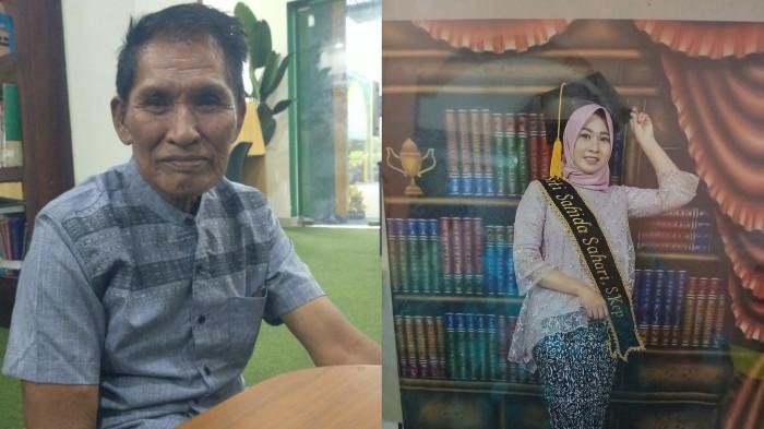 ORANG HILANG - Hamzah Sahari (71) asal Gorontalo saat ceritakan kisahnya mancari anaknya Siti Sahadi Sahari yang hilang kontak di Kota Makassar , Sulawesi Selatan, Kamis (12/3/2026). Laporan Hamzah atas kehilangan anaknya ke Polsek Panakkukang ditolak