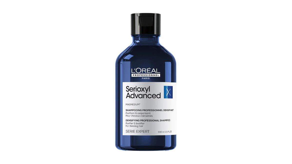 Ilustrasi Serioxyl Advanced Shampoo untuk penumbuh rambut lebih lebat