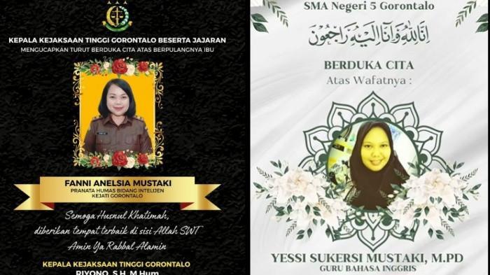 UCAPAN DUKA -- Dua korban,  Fanny Anelsia Mustaki dan Yessi Sukersi Mustaki, kecelakaan di Minsel Sulut. Kesaksian adik kandung memberi gambaran apa yang keduanya lakukan sebelum kecelakan.