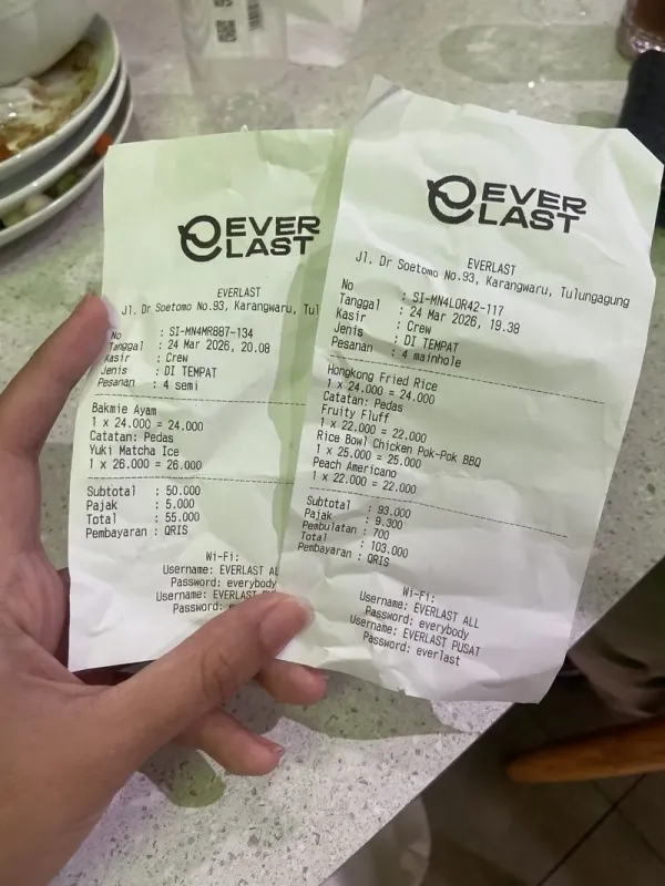 Heboh Struk Kafe di Jatim Ada Pembulatan Rp 600 Heboh Struk Kafe di Jatim Ada Pembulatan Rp 600