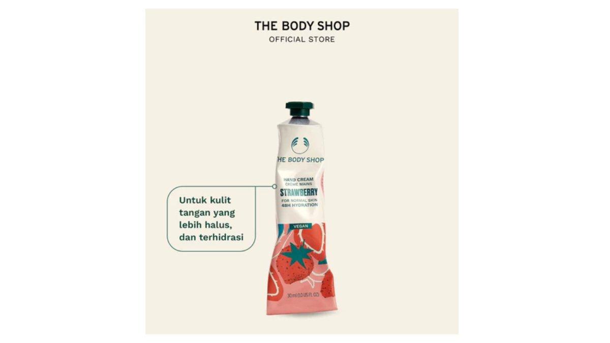 Ilustrasi varian The Body Shop Strawberry Hand Cream