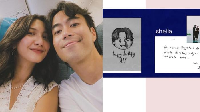 UCAPAN ROMANTIS - Ucapan ultah untuk mendiang Vidi Aldiano dari Sheila Dara dicapture Senin (16/3/2026).