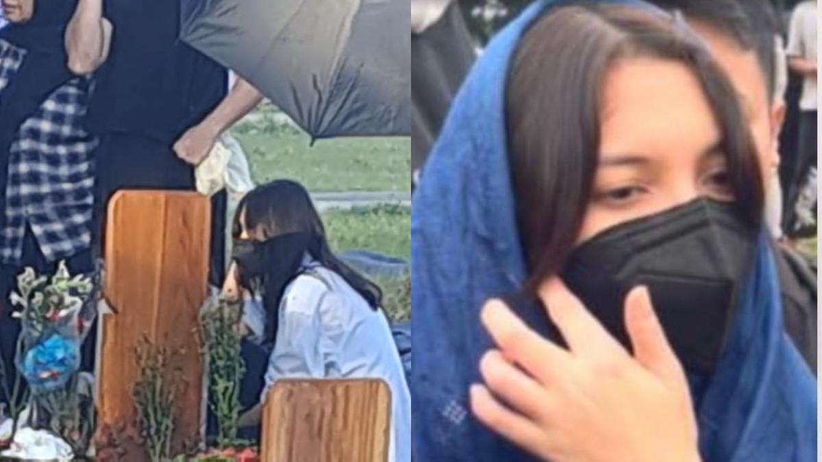 SHEILA DARA ZIARAH - Sheila Dara dikabarkan mengunjungi makam Vidi Aldiano setiap pagi