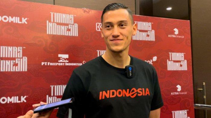 Bek Timnas Indonesia, Jay Idzes, saat ditemui di Hotel Fairmont, Selasa (19/3/2024).