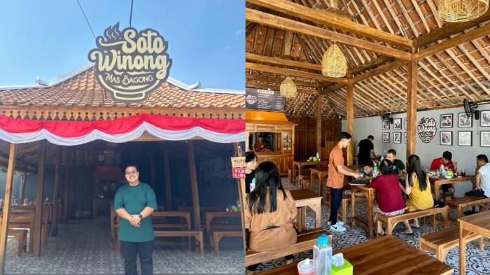 SOTO WINONG - Efraim Andhanny Chrisanto Soeyoedi (31), pemilik Soto Winong Mas Bagong di Winong, Jatikuwung, Gondangrejo, Karanganyar, Jawa Tengah.