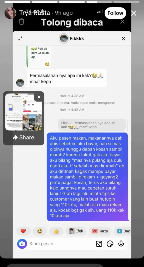 Viral di Tangerang! Wanita Ogah Bayar Pesanan Makan Rp 110 Ribu via Ojol