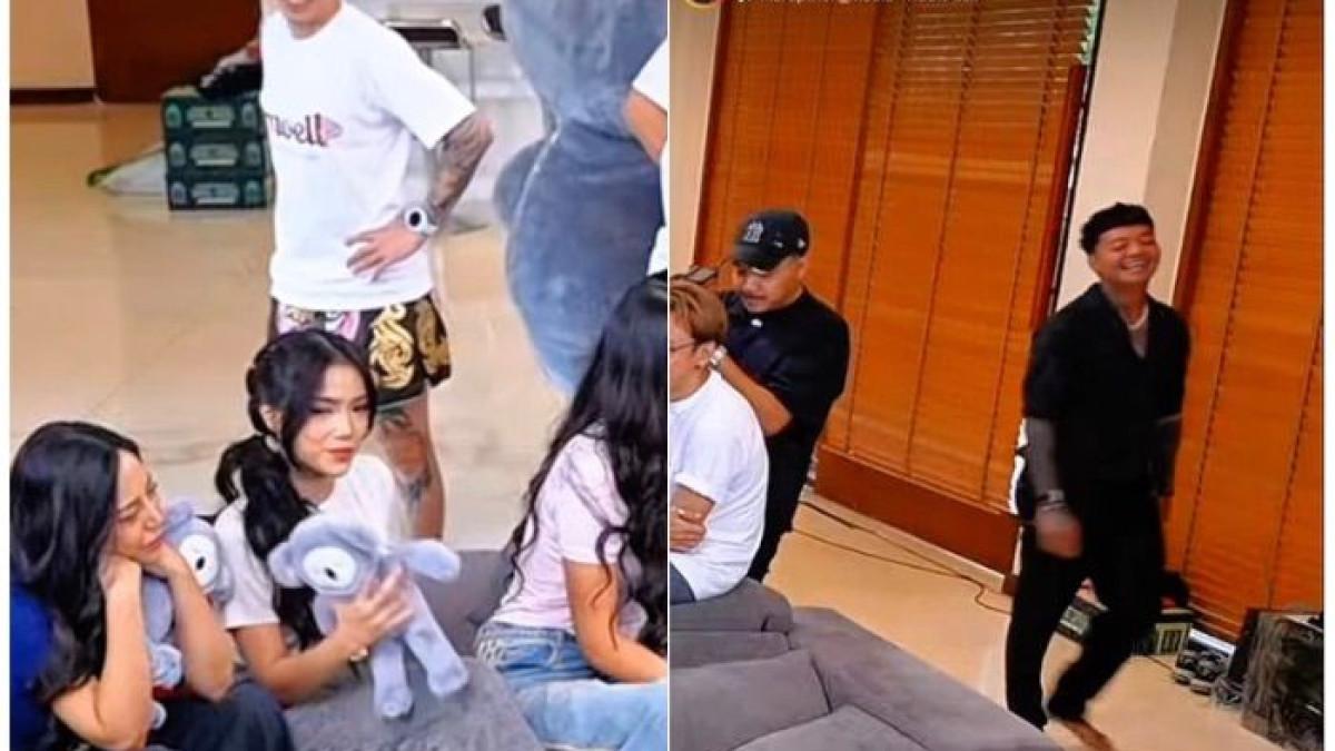 MOMEN UNIK – Reza Arap Salting Saat Fuji Utami Hadir di Marapthon, Fansclub Pun Sudah Dibentuk.