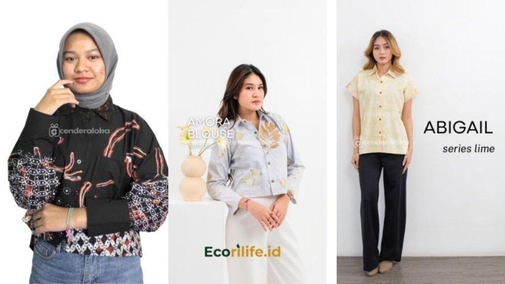 Kolase Kemeja Cenderaloka Wanita Recommended