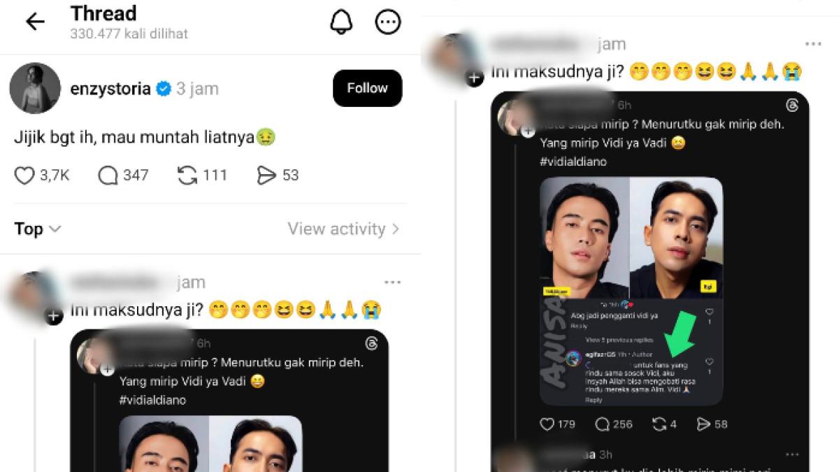 POLEMIK EGI FAZRI - Postingan Enzy Storia ramai dikaitkan dengan Egi Fazri. Egi Fazri adalah orang yang dinilai terlalu memaksakan diri mirip Vidi Aldiano.