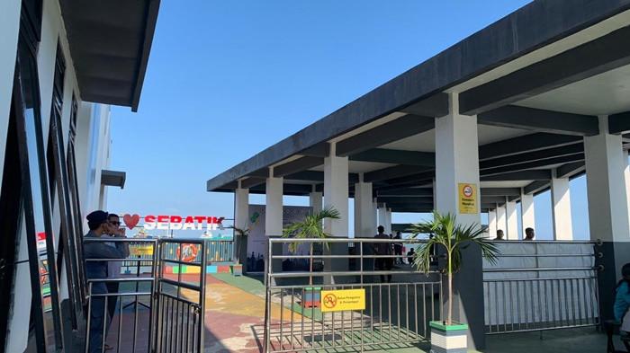 JADWAL SPEEDBOAT - Suasana di Pelabuhan Sungai Nyamuk yang berada di Desa Pancang, Kecamatan Sebatik Utara, Nunukan, Kalimantan Utara, saat diabadikan TribunKaltara.com, baru-baru ini. Sebanyak dua speedboat reguler layani penyeberangan dari Sebatik ke Tarakan hari ini, start dari Pelabuhan Sungai Nyamuk, Nunukan. (TribunKaltara.com/Fatimah Majid)