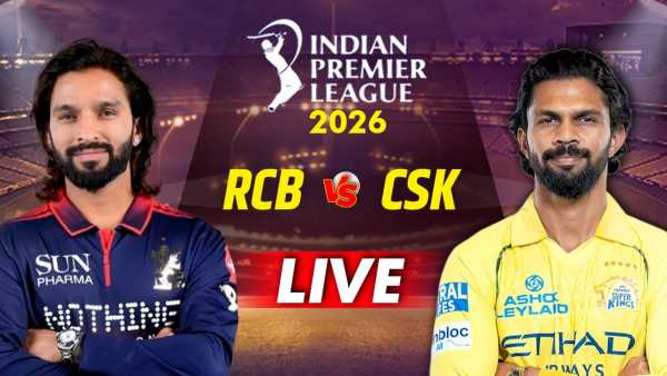 IPL 2026 RCB vs CSK Live Score: Big blow to Bengaluru, Virat Kohli out