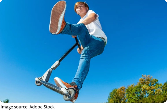 Biểu diễn xe trượt tự do