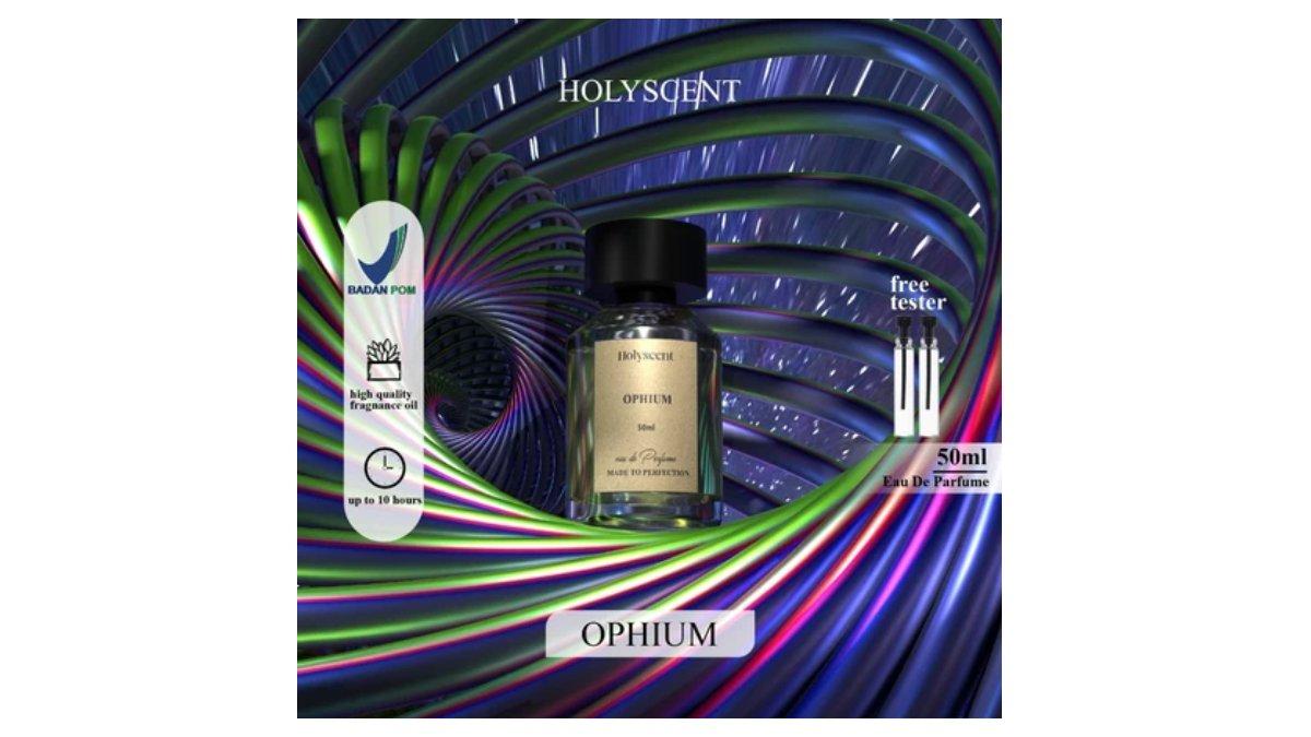 Ilustrasi rekomendasi parfum unisex Holyscent - Ophium Eau De Parfum