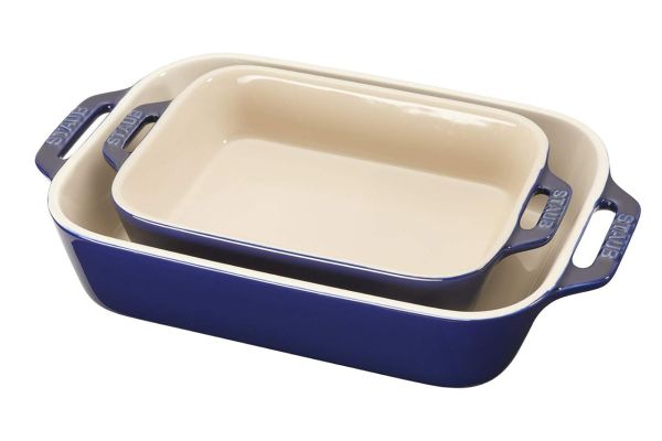 Staub Ceramic 2-pc Rectangular Baking Dish Set Credit: Amazon