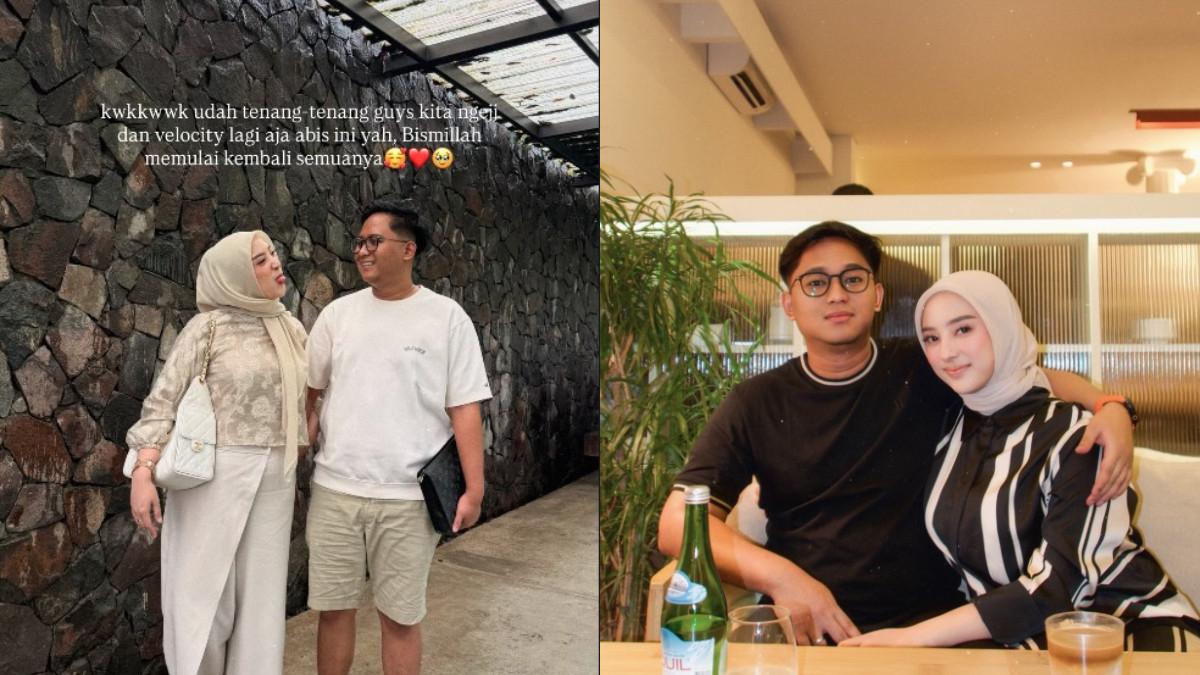 Doni Salmanan terlihat mengenakan kaos putih dan menenteng tas branded Louis Vuitton di tangan kirinya.