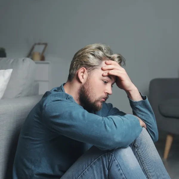 lonely man lacking social connections