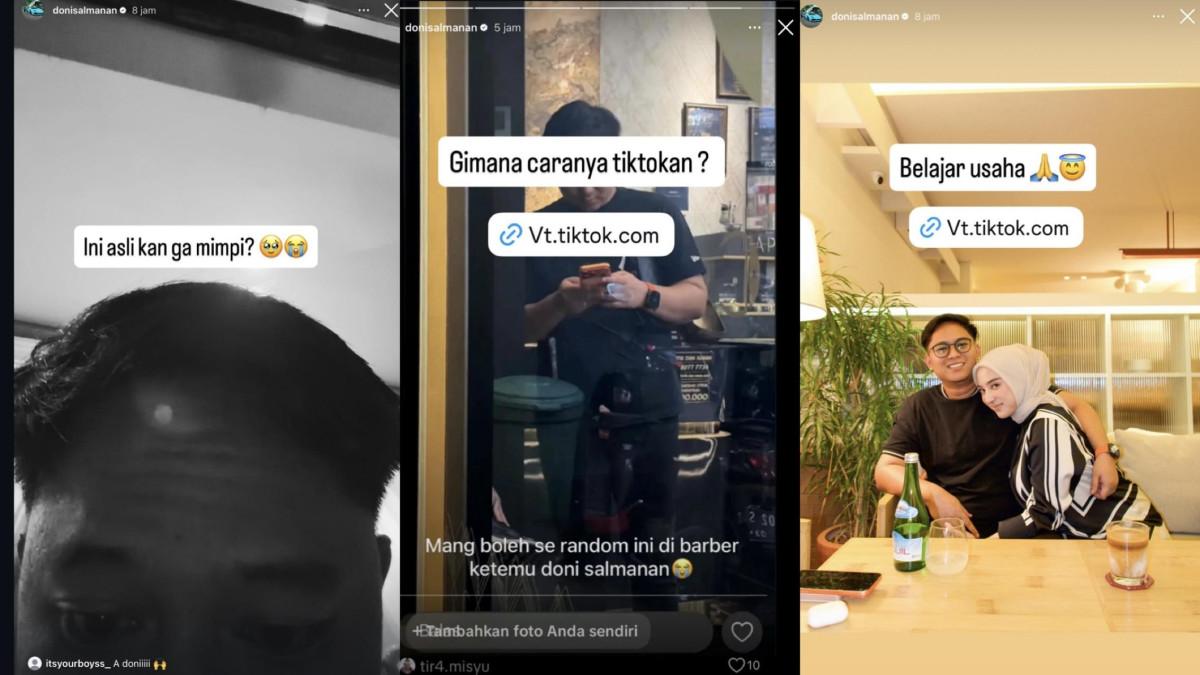 Doni Salmanan belajar jualan di TikTok bersama Dinan Fajrina, dicapture Kamis (9/4/2026). Sang istri sudah memulai usaha berjualan jilbab sejak Doni masih mendekam di penjara.