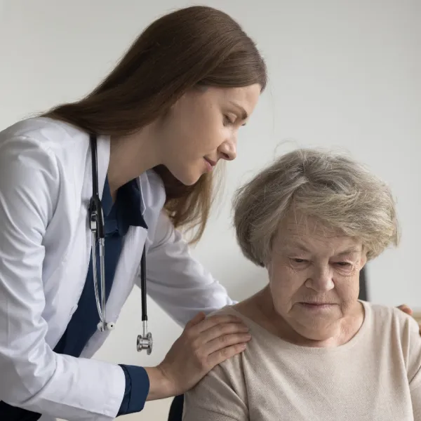 death doula with elderly patient