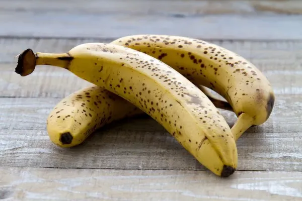 Pisang Ripe bananas on rustic background