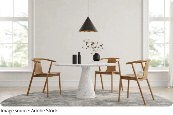 Salle à manger chaleureuse