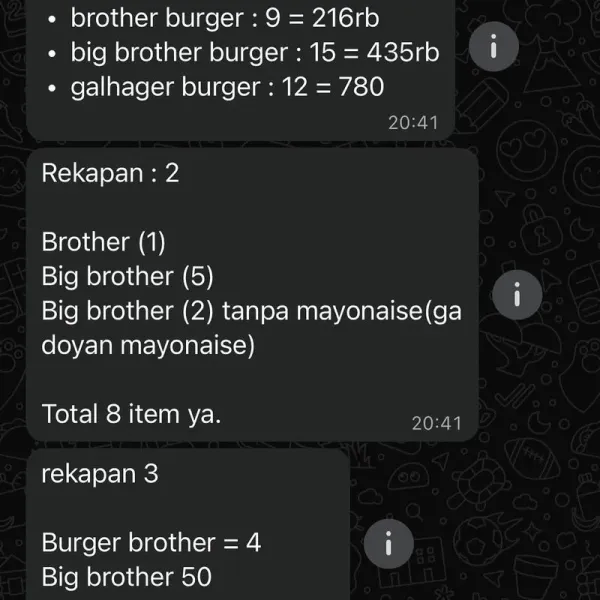 wanita buka jastip Aldi's Burger