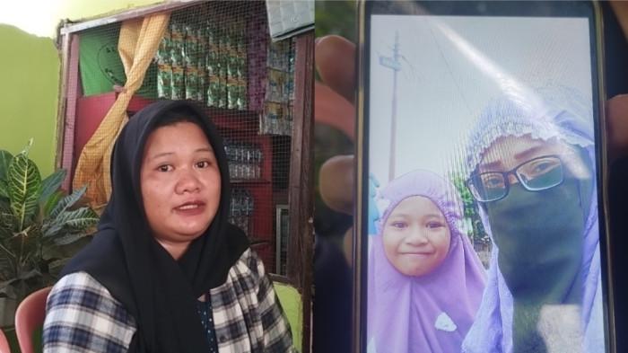 BOCAH HANYUT — Kolase foto Aliandra Elmira Ramadhani bersama tantenya. Sosok Aliandra dikenang keluarga. (Sumber: Dewi Oli'i)