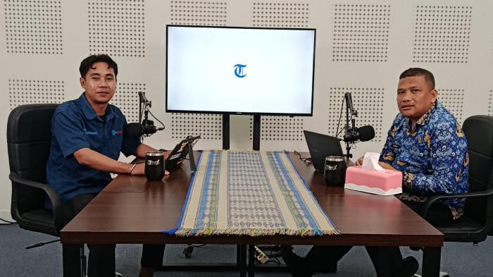 TRIBUN PODCAST -- Husin Ali, Kadis Pendidikan dan Kebudayaan Kota Gorontalo bersama Jefri Potabuga, reporter TribunGorontalo.com.