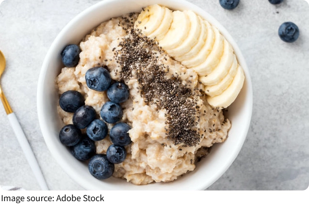 Banana Chia Oatmeal Bowl