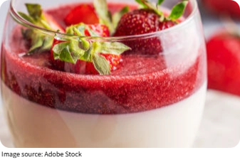 Strawberry Panna Cotta
