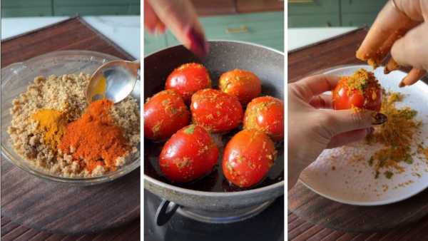 Bharwa Tomato Recipe In Hindi