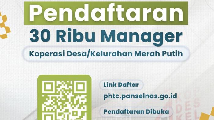 LOWONGAN - Ilustrasi cara mendaftar Manajer Kopdes Merah Putih yang dibuka hinggal 24 April 2026.