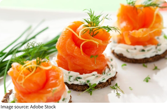 Sanduíche de salmão