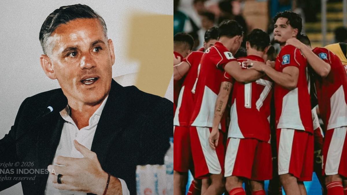 NATURALISASI TIMNAS INDONESIA - Pelatih Timnas Indonesia asal Inggris, John Herdman (kiri) dan potret kebersamaan para penggawa Garuda (kanan).