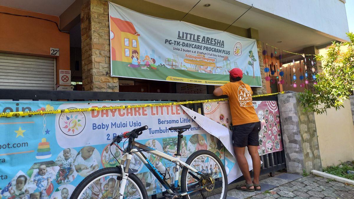 DAYCARE JOGJA DIGEREBEK - Lokasi Daycare di Sorosutan, Umbulharjo, Kota Yogyakarta jadi perhatian publik pasca digaris polisi, Sabtu (25/4/2026).