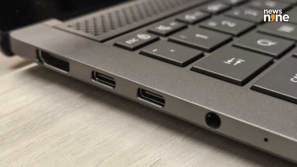 The ports on the right side of the device. (Image Credit: Aditya Madanapalle/News9). 