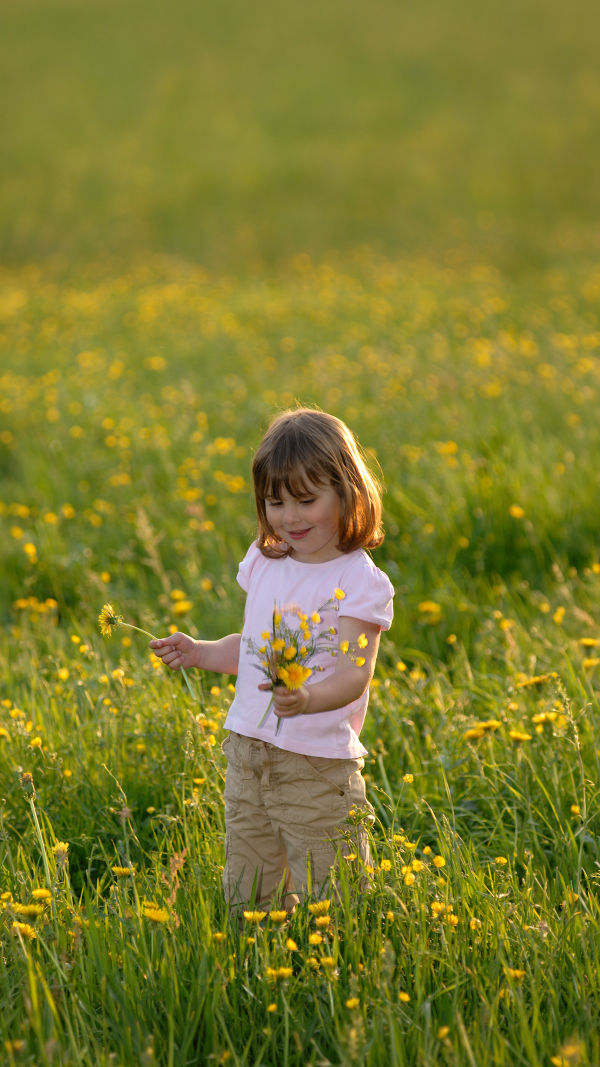 Niños y Flores