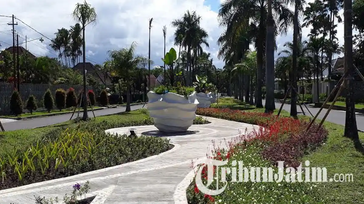 Taman Dempo di Kota Malang, Jawa Timur.