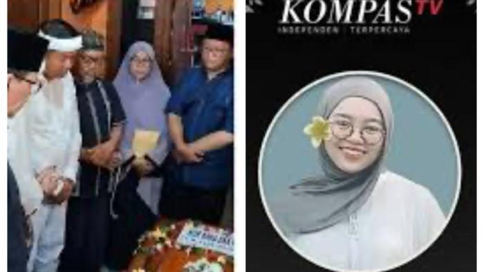 KORBAN KECELAKAAN - Gubernur Jabar Dedi Mulyadi melayat karyawan Kompas TV Nur Aini Eka, korban kecelakaan kereta Bekasi Timur.