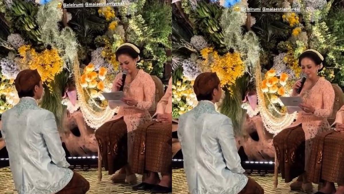 Maia Estianty tak kuasa menahan emosi saat menyampaikan pesan untuk putra keduanya, El Rumi.