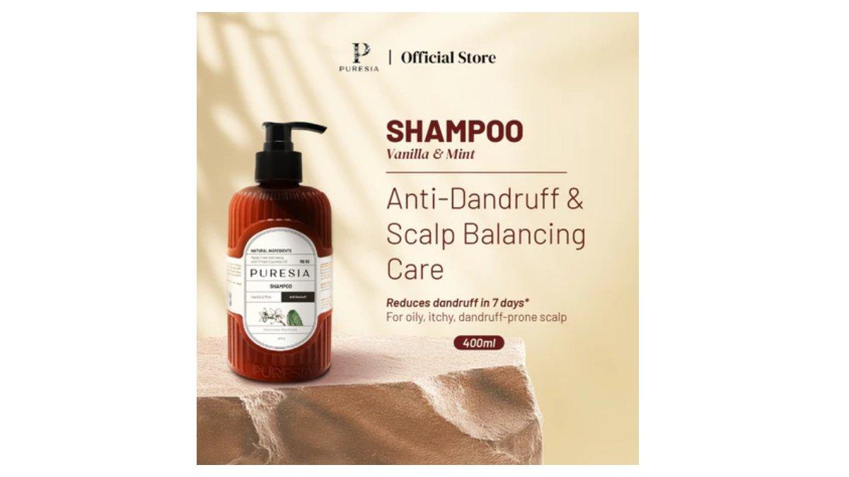Ilustrasi varian Puresia ShampooVanilla & Mint