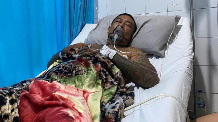 KRONOLOGI - Potret Muhammad Chalim alias Mat Ular yang dirawat di RSUP Kandou Malalayang, Kota Manado, Sulawesi Utara pada Kamis (7/5/2026).
