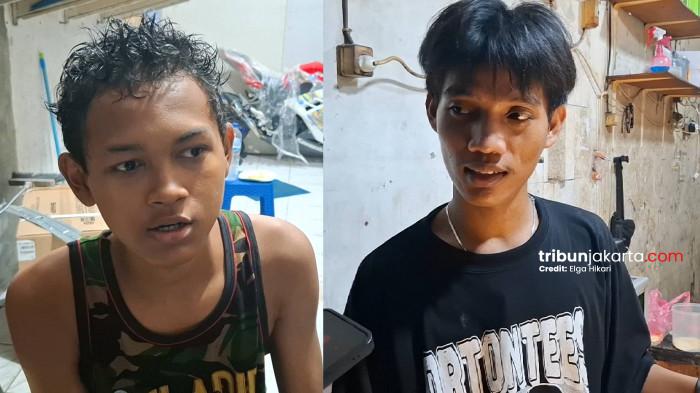 TUKANG ROTI DIBACOK. Bima (kiri) dan Rizky menceritakan peristiwa pembacokan yang dialami tukang roti di Jalan Pedongkelan Dalam, RT 04 RW 13, Kapuk, Cengkareng, Jakarta Barat, Senin (4/5/2026) siang.TRIBUNJAKARTA.COM/ELGA PUTRA