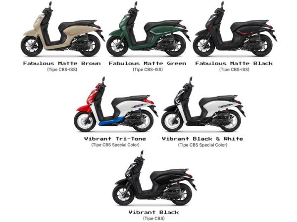 Tipe dan pilihan warna Honda Genio