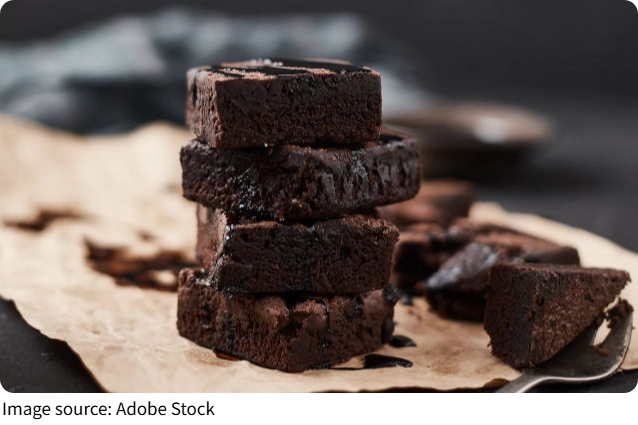 Brownie cu căpșuni