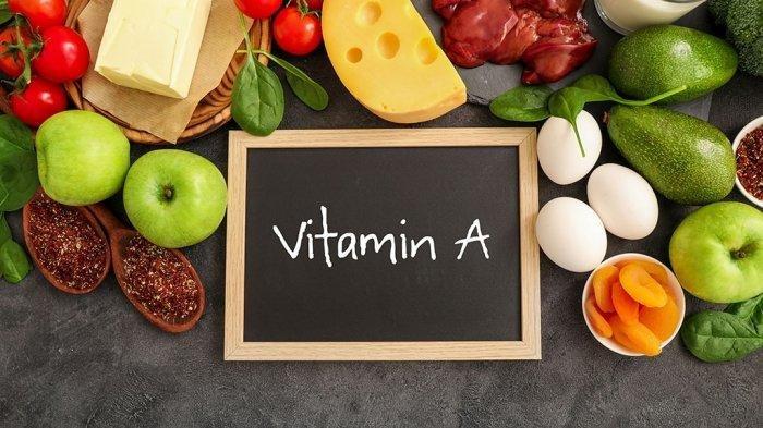 ilustrasi sederet makanan yang kaya akan vitamin A